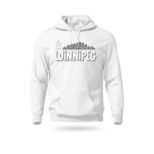 Winnipeg White Hoodie - Contour Supply Co.
