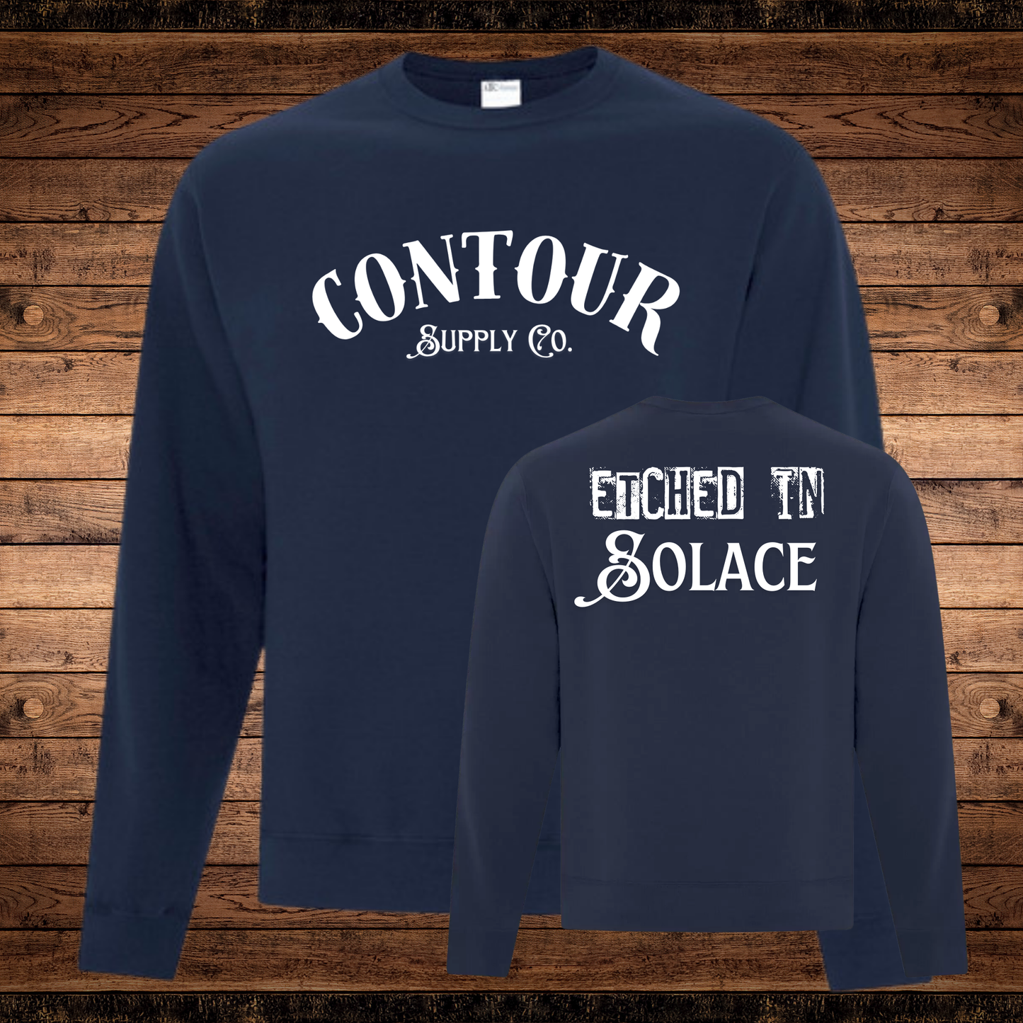 Etched In Solace - Fleece Crew Neck Sweater