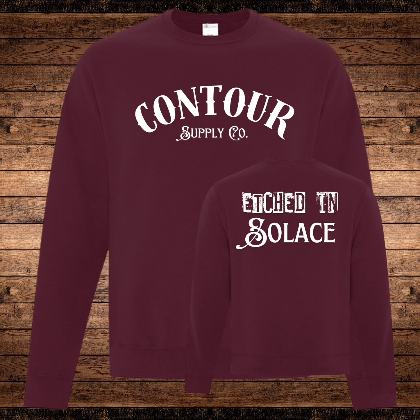 Etched In Solace - Fleece Crew Neck Sweater