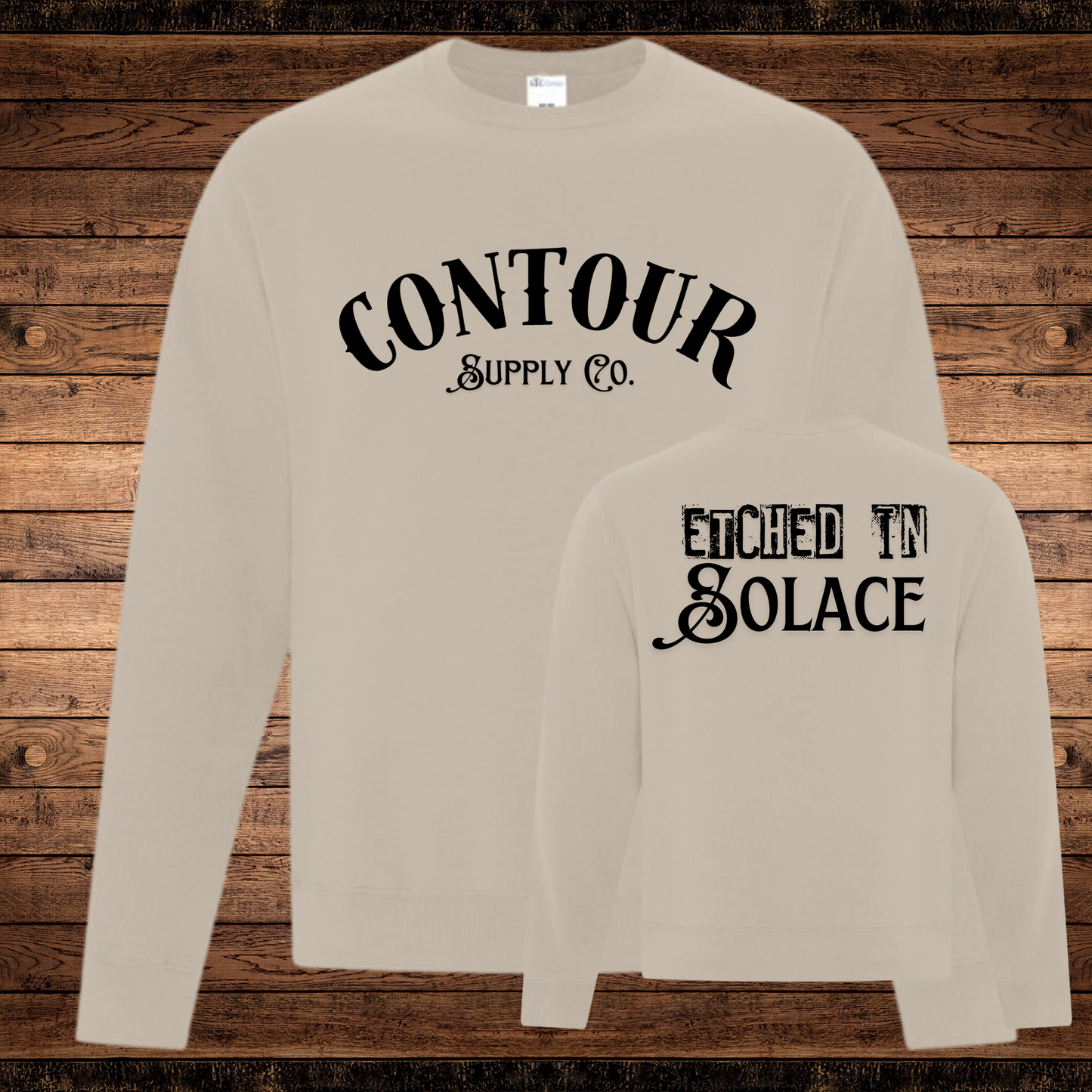 Etched In Solace - Fleece Crew Neck Sweater