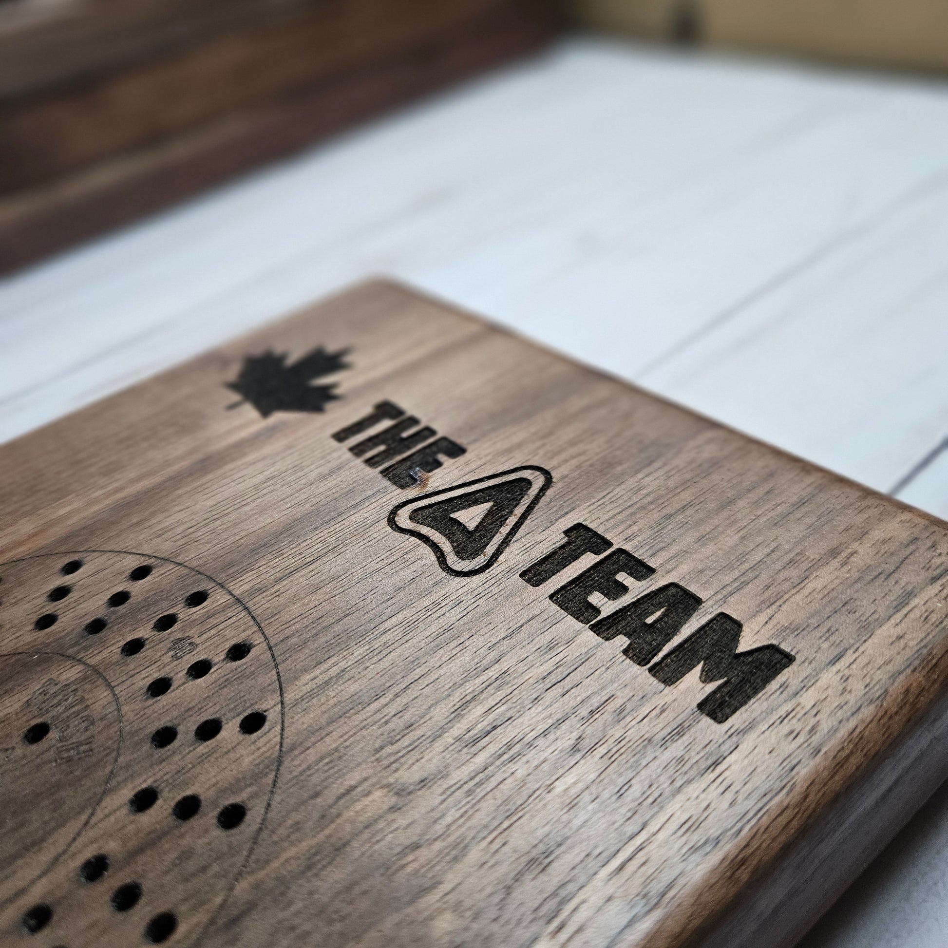 Custom Engraved Walnut Cribbage Board – Live Edge or Straight Edge - Contour Supply Co.