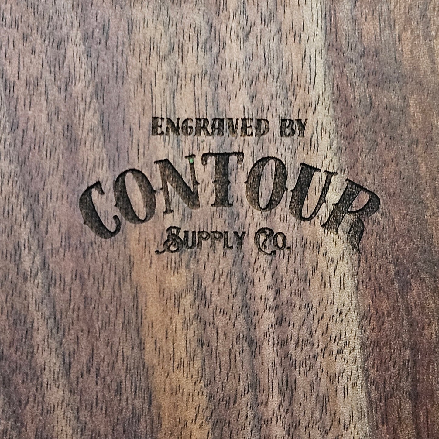 Custom Engraved Walnut Cribbage Board – Live Edge or Straight Edge