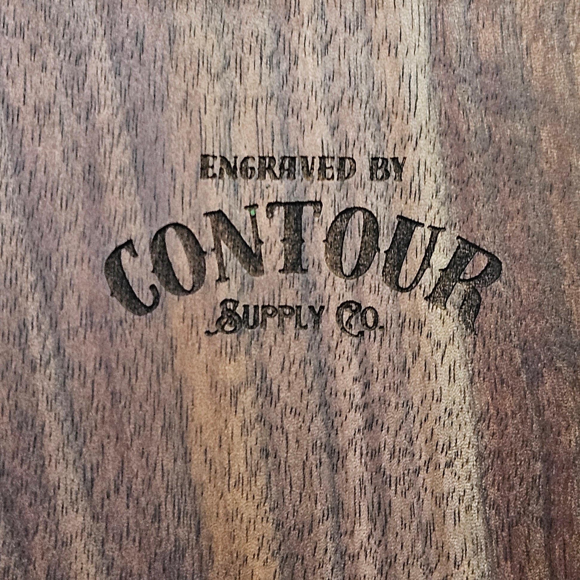 Custom Engraved Walnut Cribbage Board – Live Edge or Straight Edge - Contour Supply Co.