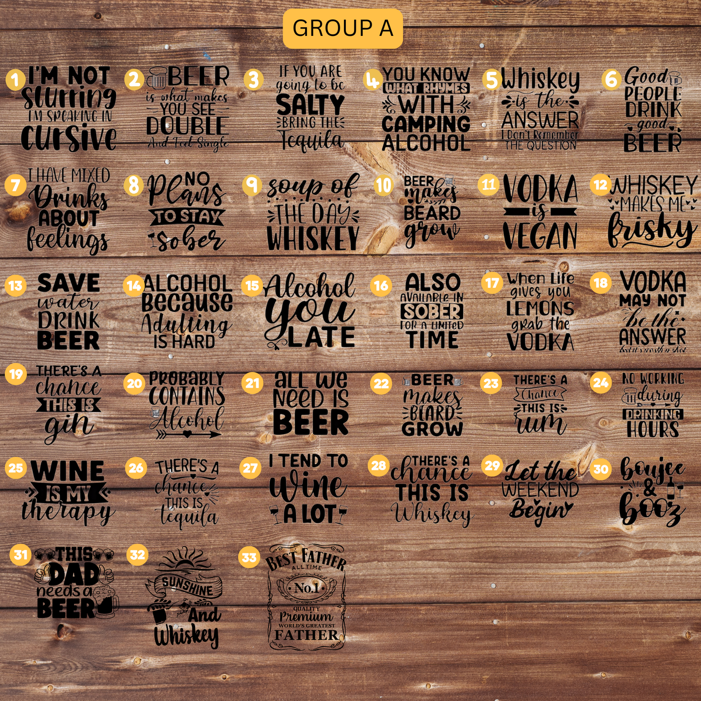 Personalized Engraved Slate Coasters – Custom Drink Coasters – Rustic Stone Coasters for Home, Bar, or Gifts