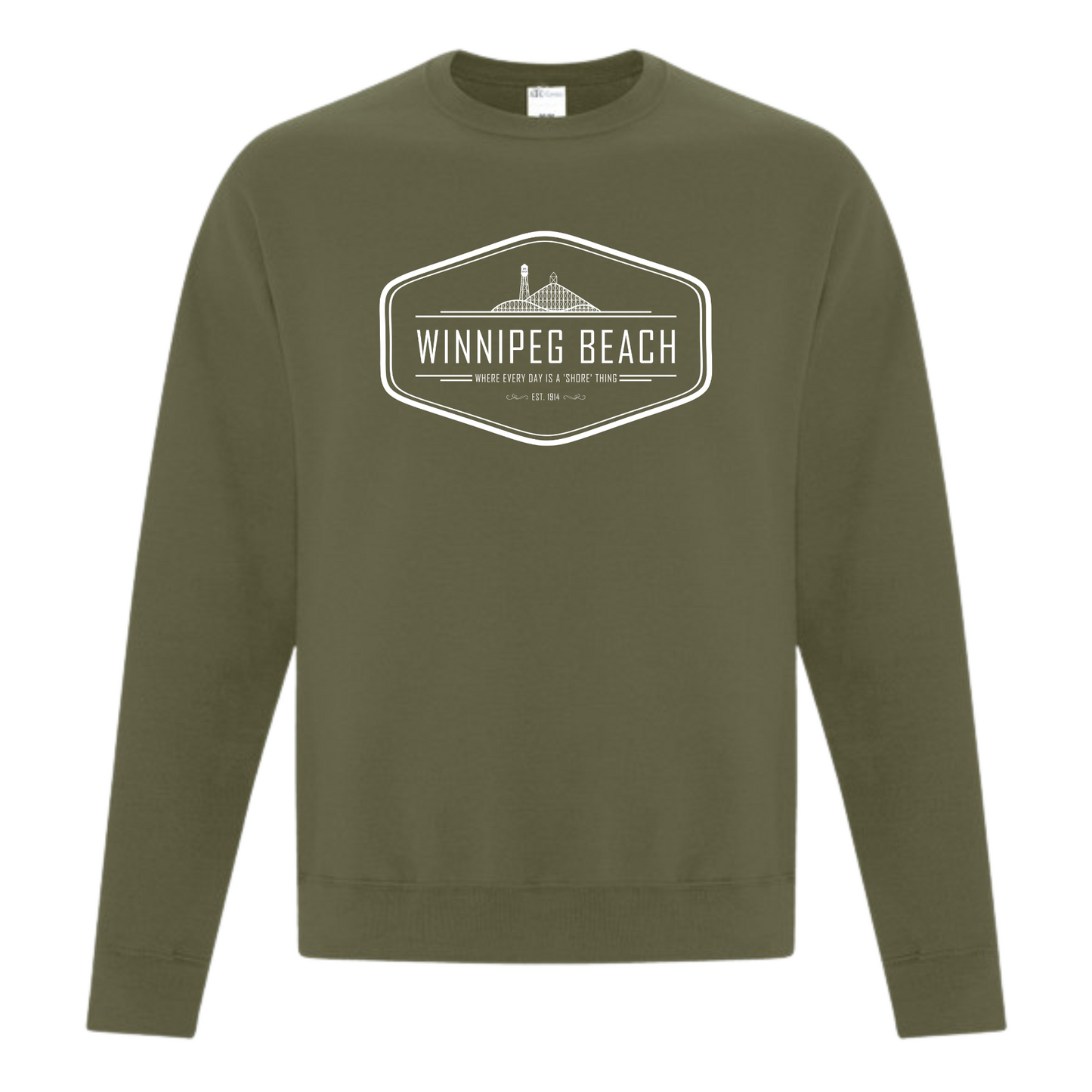 The Beacher - Fleece Crew Neck Sweater - Contour Supply Co.