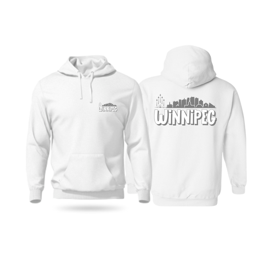 Winnipeg White Hoodie - Contour Supply Co.