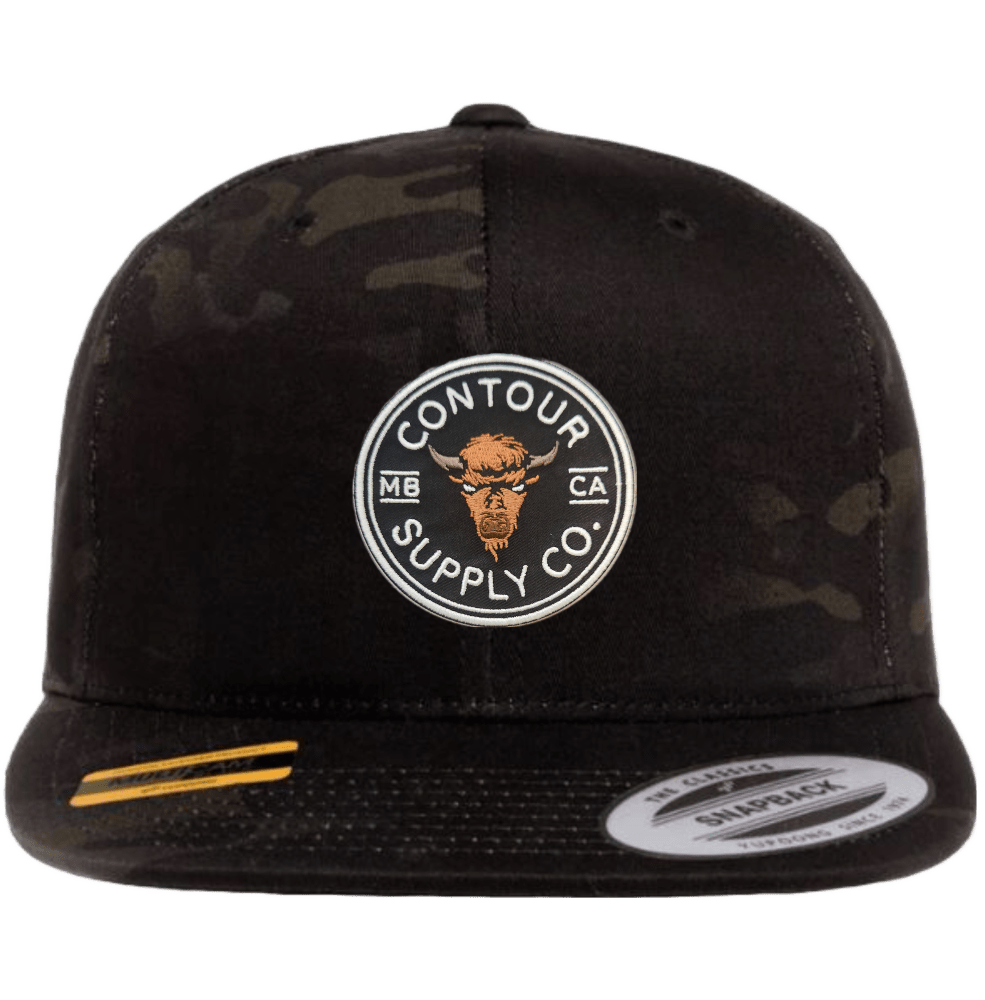 Hat Black Multicam / Prairie Giants Embroidered Patch Classic Snapback