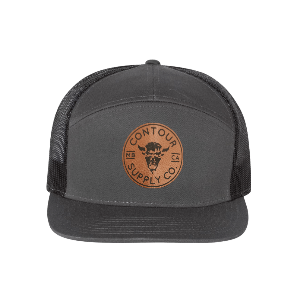 Hat Charcoal/Black / Prairie Giants 7-Panel Trucker Hat