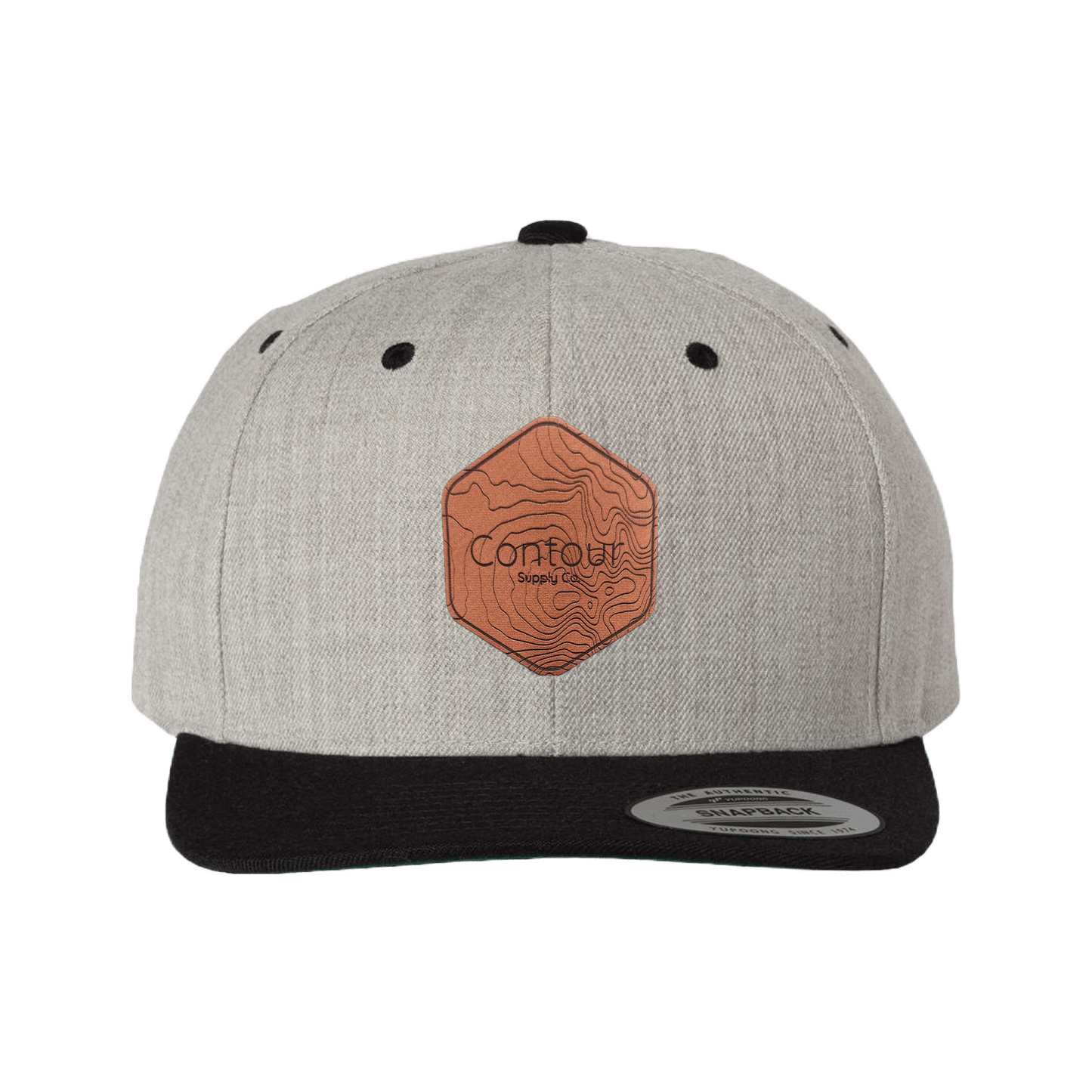 Hat Heather/Black / The Elevation Leatherette Classic Snapback