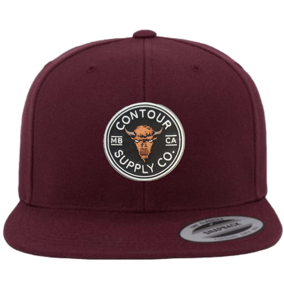 Hat Maroon / Prairie Giants Embroidered Patch Classic Snapback