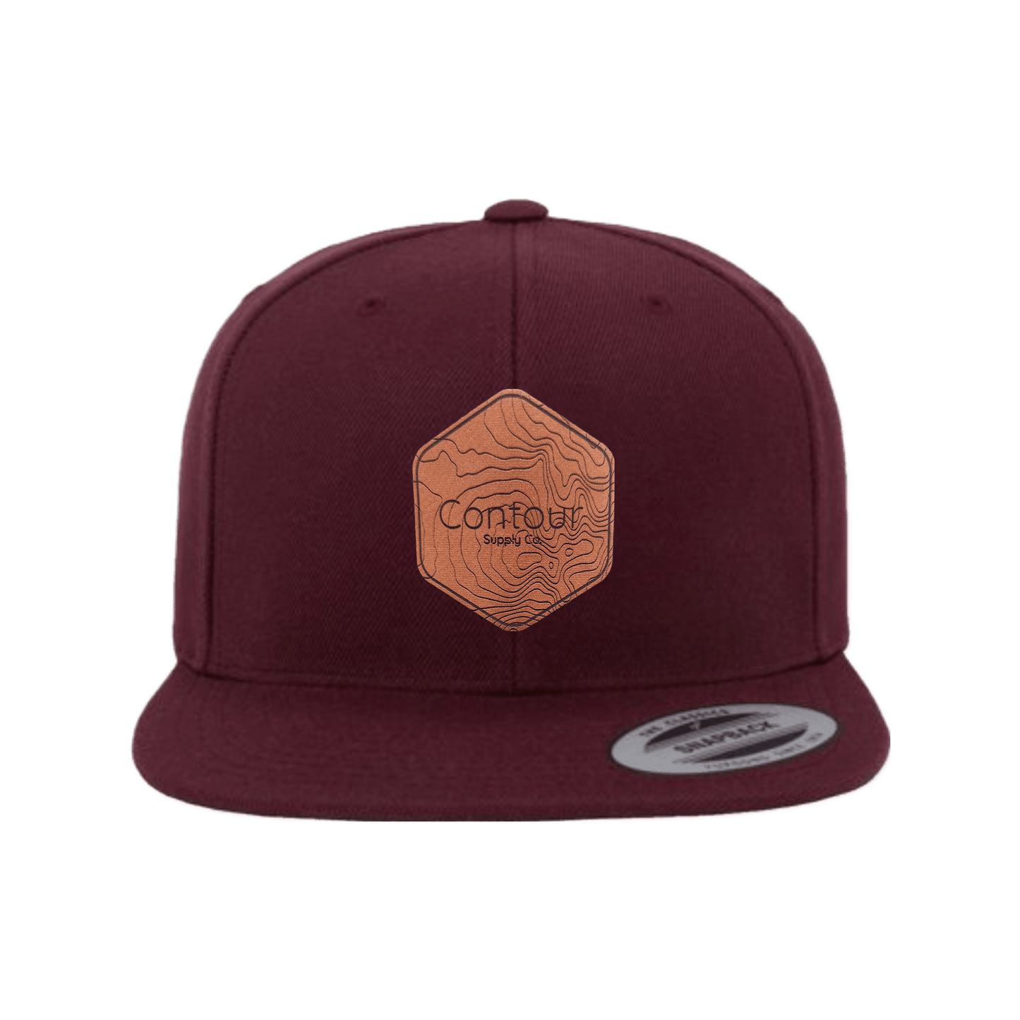 Hat Maroon / The Elevation Leatherette Classic Snapback