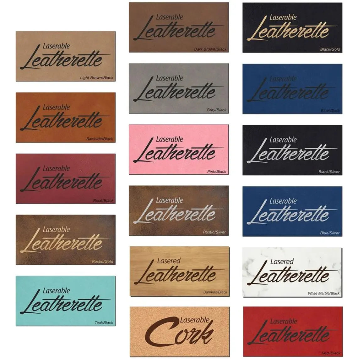 Custom Laser Engraved Leatherette Patches – Personalized Logo & Text
