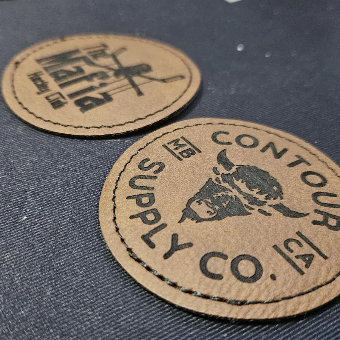 Custom Laser Engraved Leatherette Patches – Personalized Logo & Text
