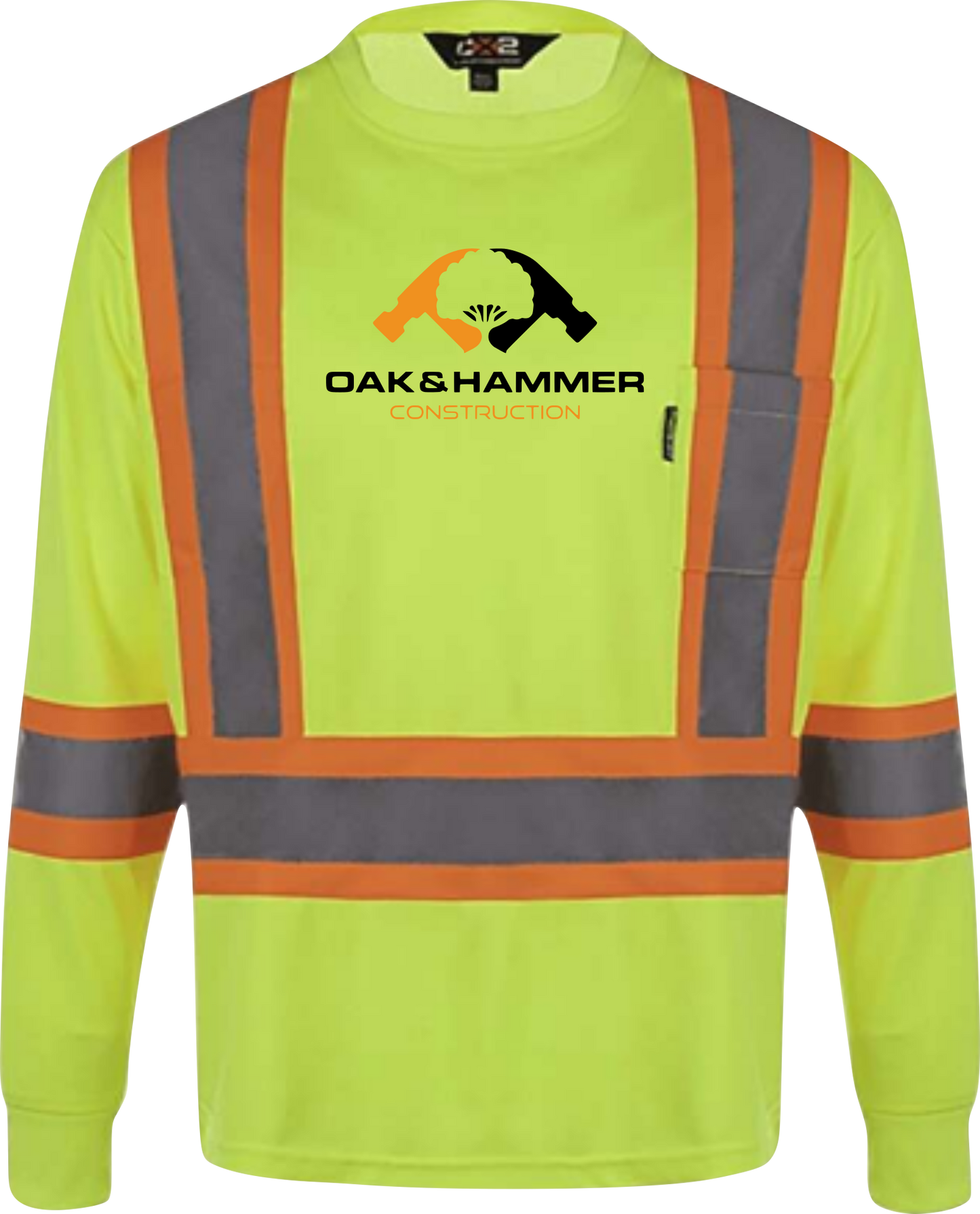 Oak & Hammer - CX2 Lookout Hi-Vis Long Sleeve T-Shirt - Contour Supply Co.