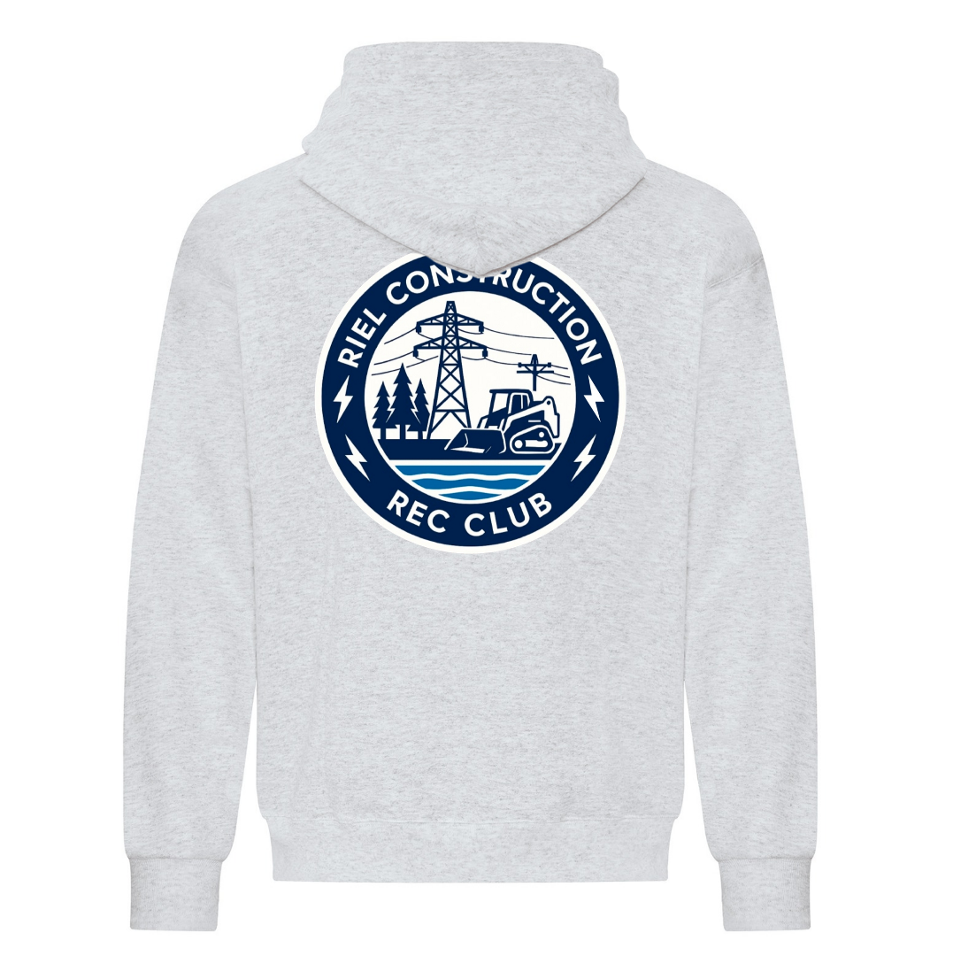 Riel Construction Rec Club - Fleece Lined Hoodie - Contour Supply Co.