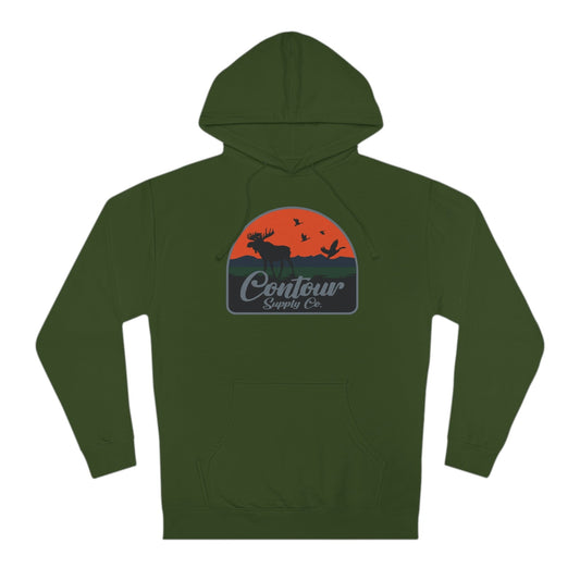 Hoodie Army / XS Back Country - Unisex Hooded Sweatshirt - Crest Logo