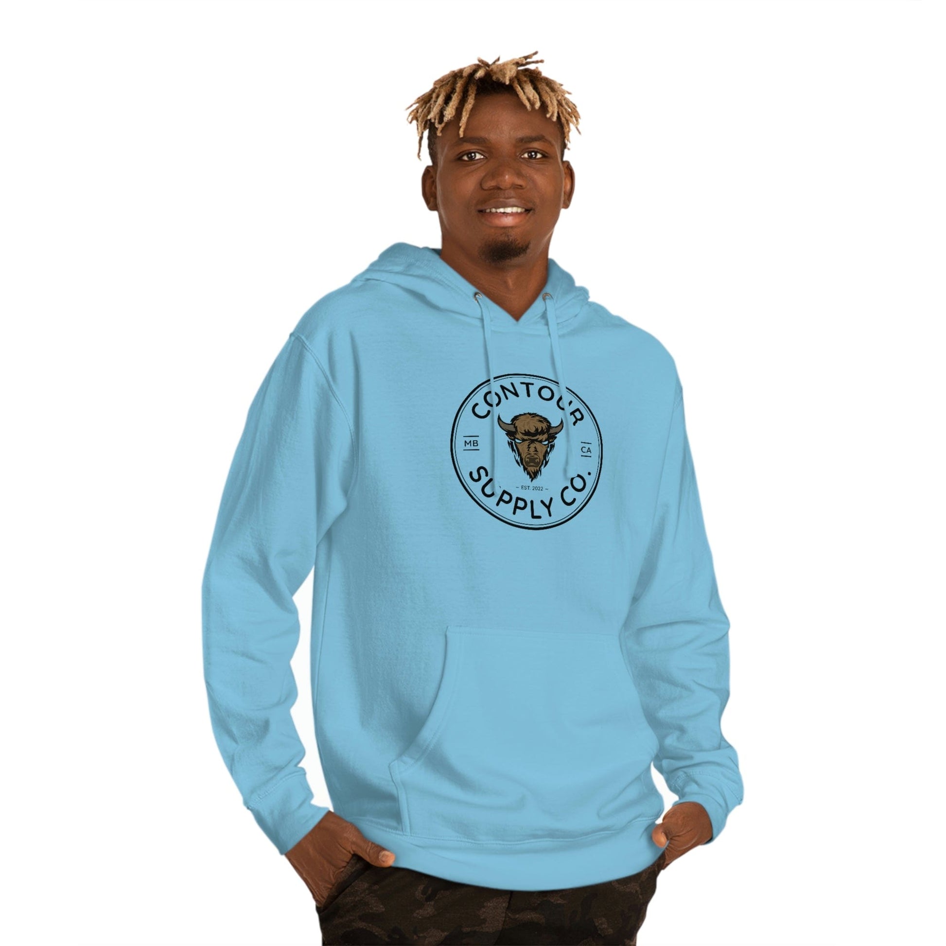 Hoodie Blue Aqua / XS Prairie Giants - Midweight Hoodie - Crest