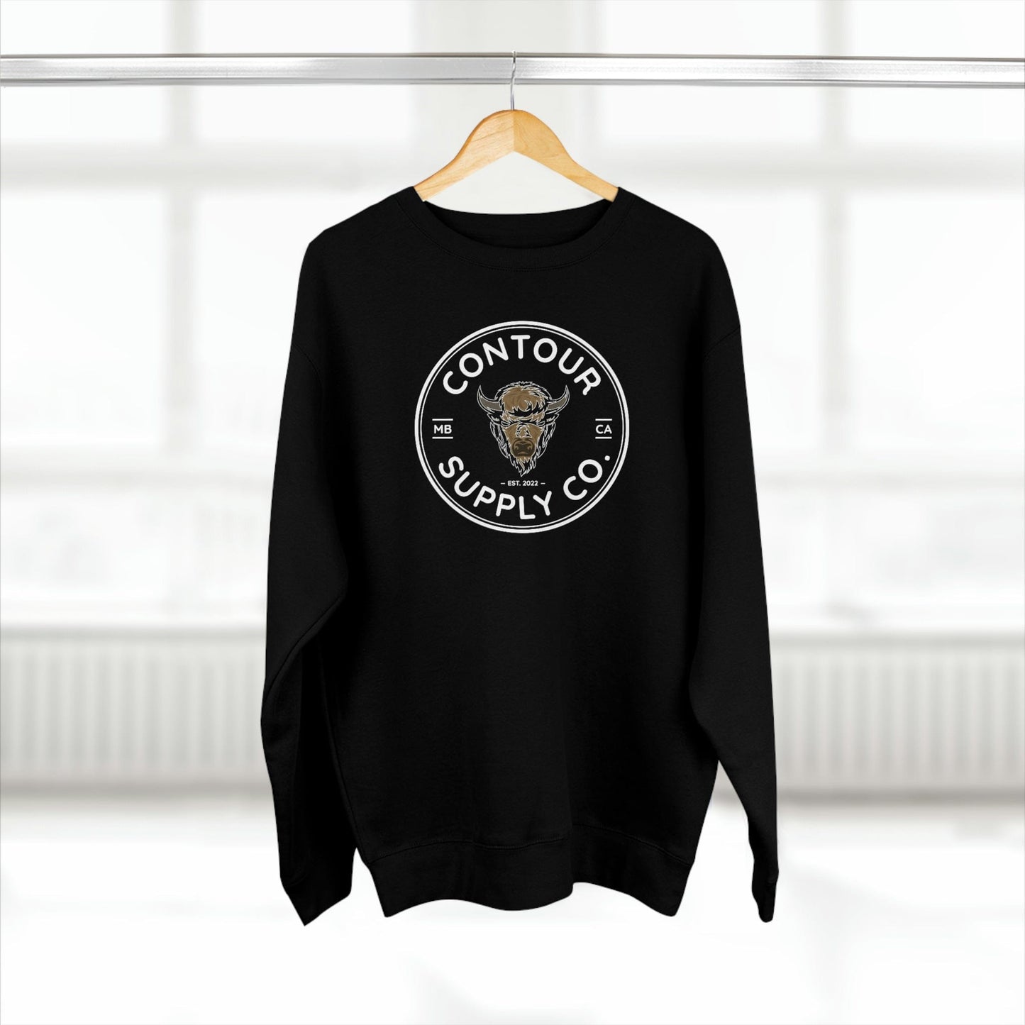 Sweatshirt Black / S Prairie Giants - Premium Crewneck Sweatshirt - Crest