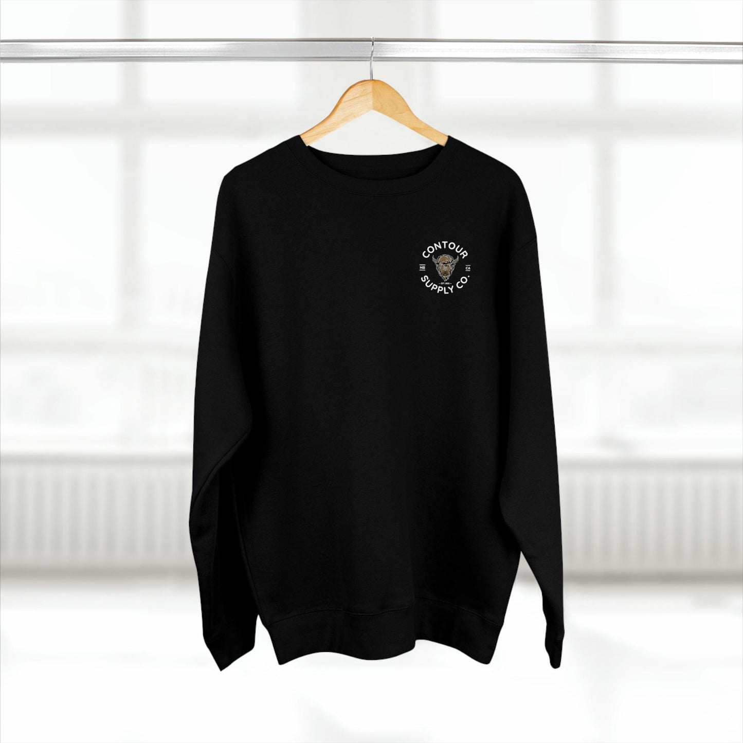 Sweatshirt Black / S Prairie Giants - Premium Crewneck Sweatshirt - Left Chest