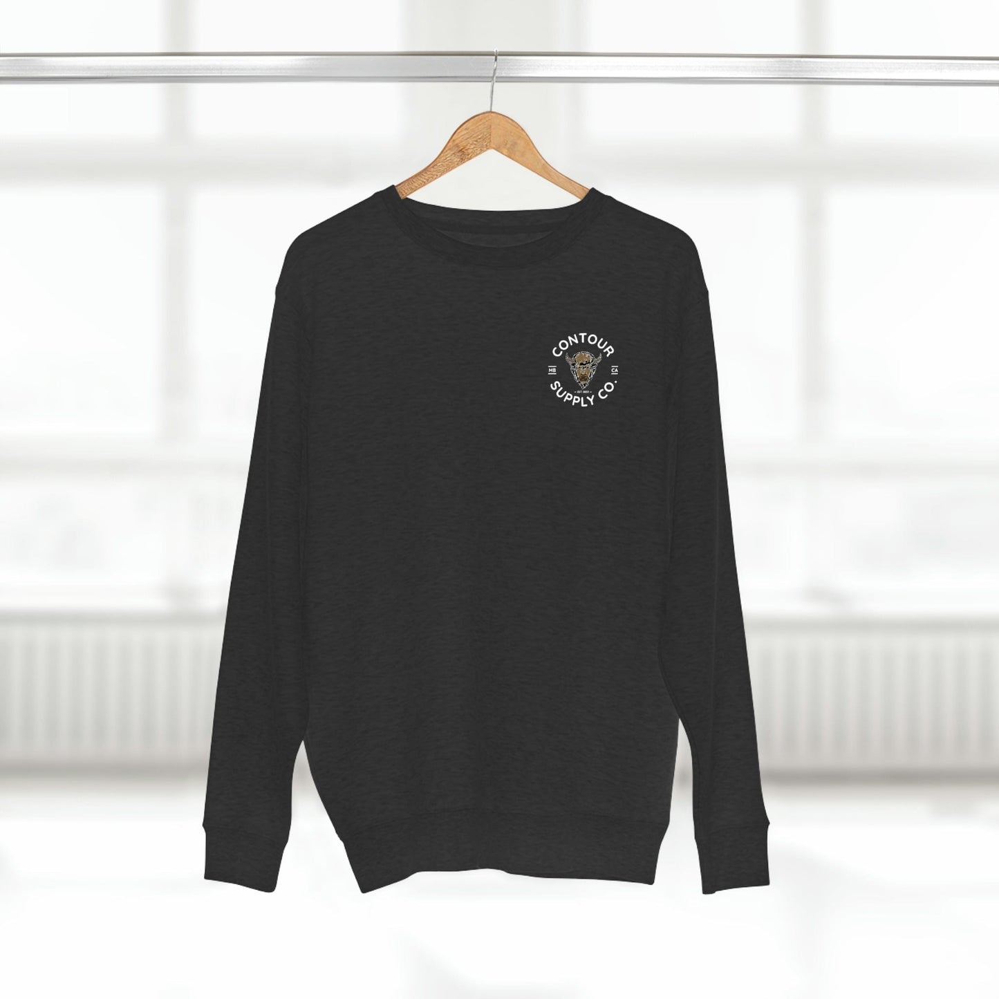 Sweatshirt Charcoal Heather / S Prairie Giants - Premium Crewneck Sweatshirt - Left Chest
