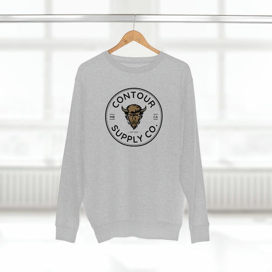 Sweatshirt Heather Grey / S Prairie Giants - Premium Crewneck Sweatshirt - Crest