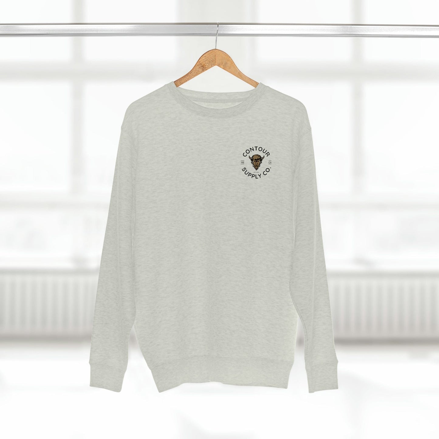 Sweatshirt Oatmeal Heather / S Prairie Giants - Premium Crewneck Sweatshirt - Left Chest