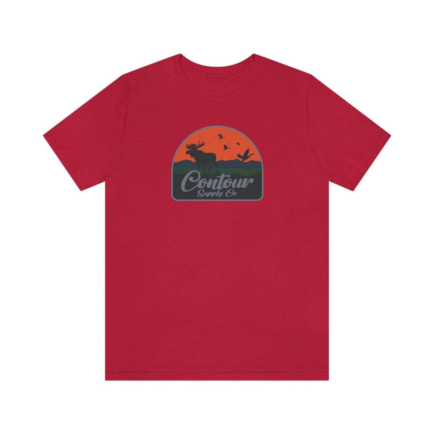 T-Shirt Back Country - Premium Jersey Tee - Crest