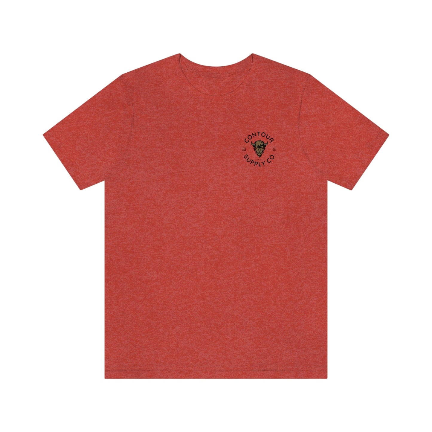 T-Shirt Heather Red / S Prairie Giants - Premium Jersey Tee - Left Chest