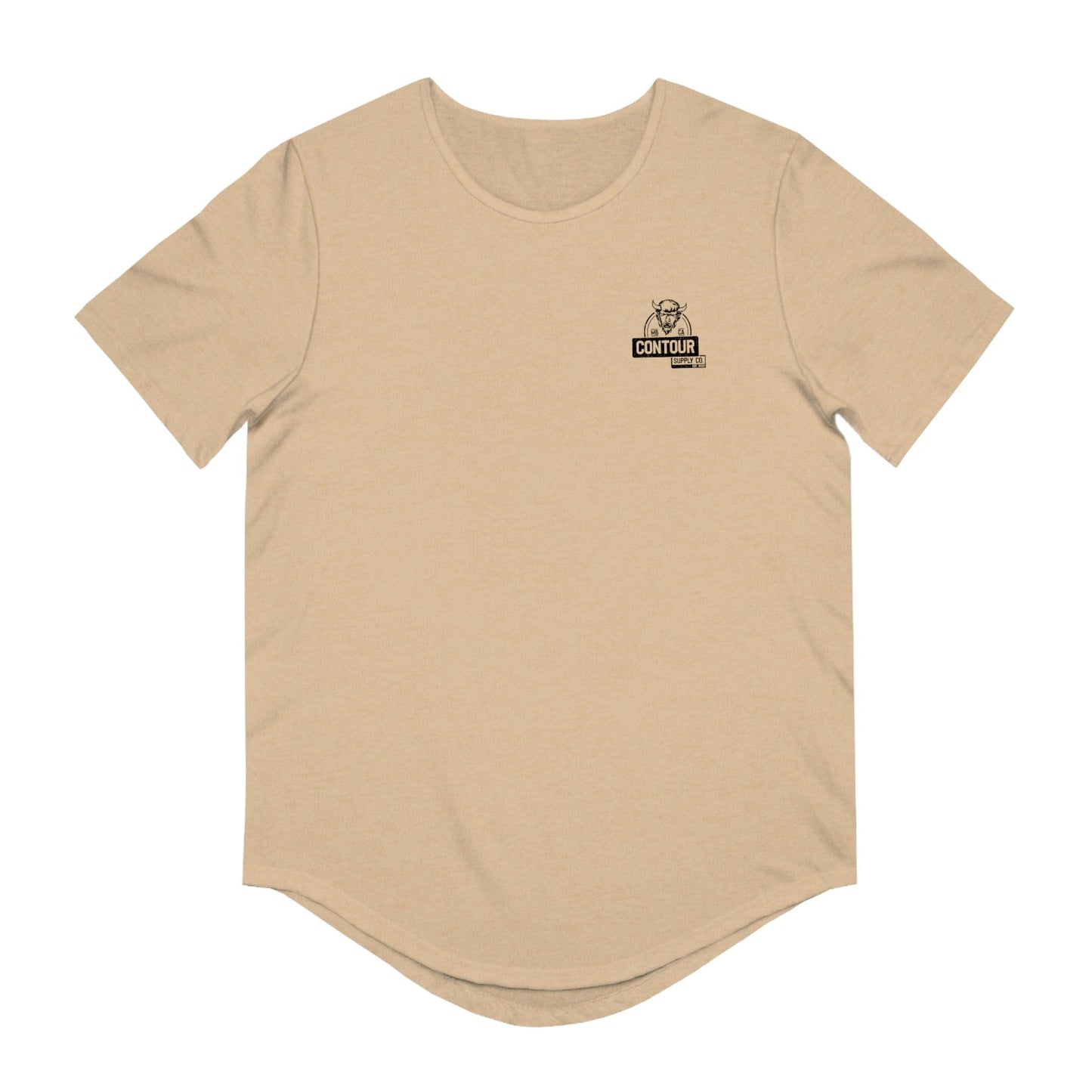 T-Shirt Heather Sand Dune / S No Bull - Men's Jersey Curved Hem Tee