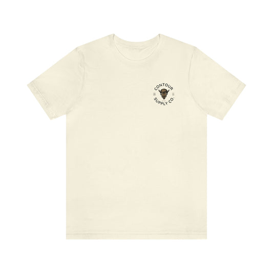 T-Shirt Natural / S Prairie Giants - Premium Jersey Tee - Left Chest
