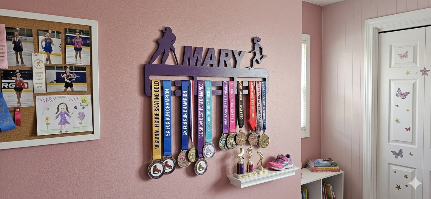 Custom Wooden Sports Medal Display Holders