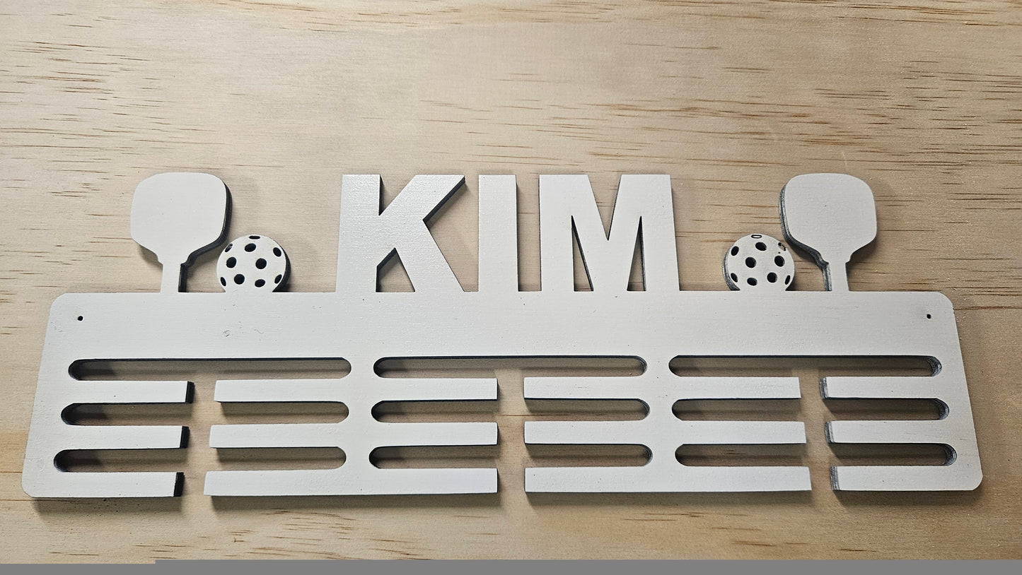 Custom Wooden Sports Medal Display Holders - Contour Supply Co. 