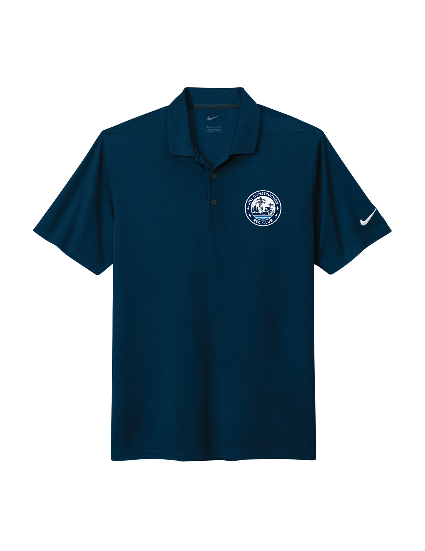Riel Station Rec Club - Premium Nike Micro Pique 2.0 Polo Shirt - Contour Supply Co. 