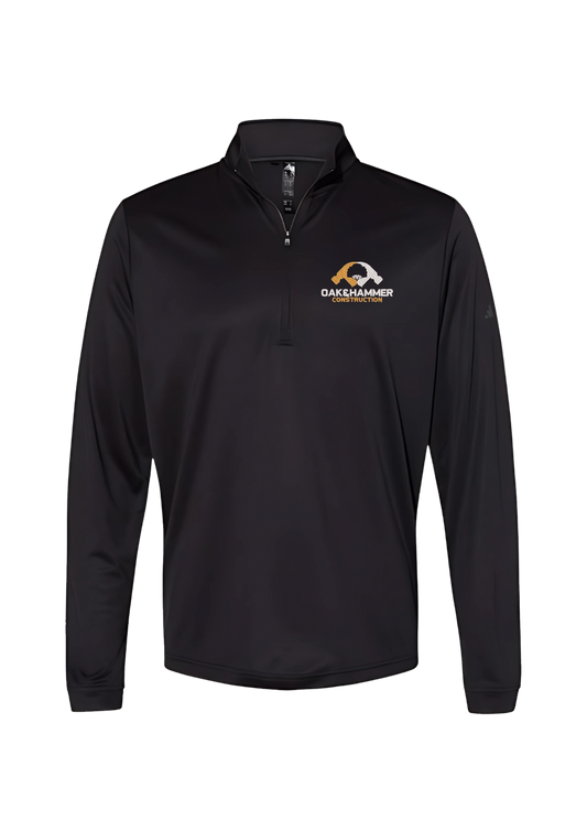 Oak & Hammer - Adidas A401 - Lightweight Performance Quarter-Zip Pullover - Contour Supply Co. 