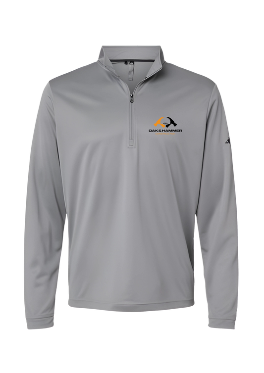 Oak & Hammer - Adidas A401 - Lightweight Performance Quarter-Zip Pullover - Contour Supply Co. 