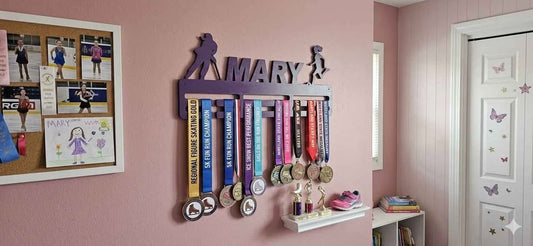 Custom Wooden Sports Medal Display Holders