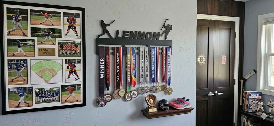 Custom Wooden Sports Medal Display Holders
