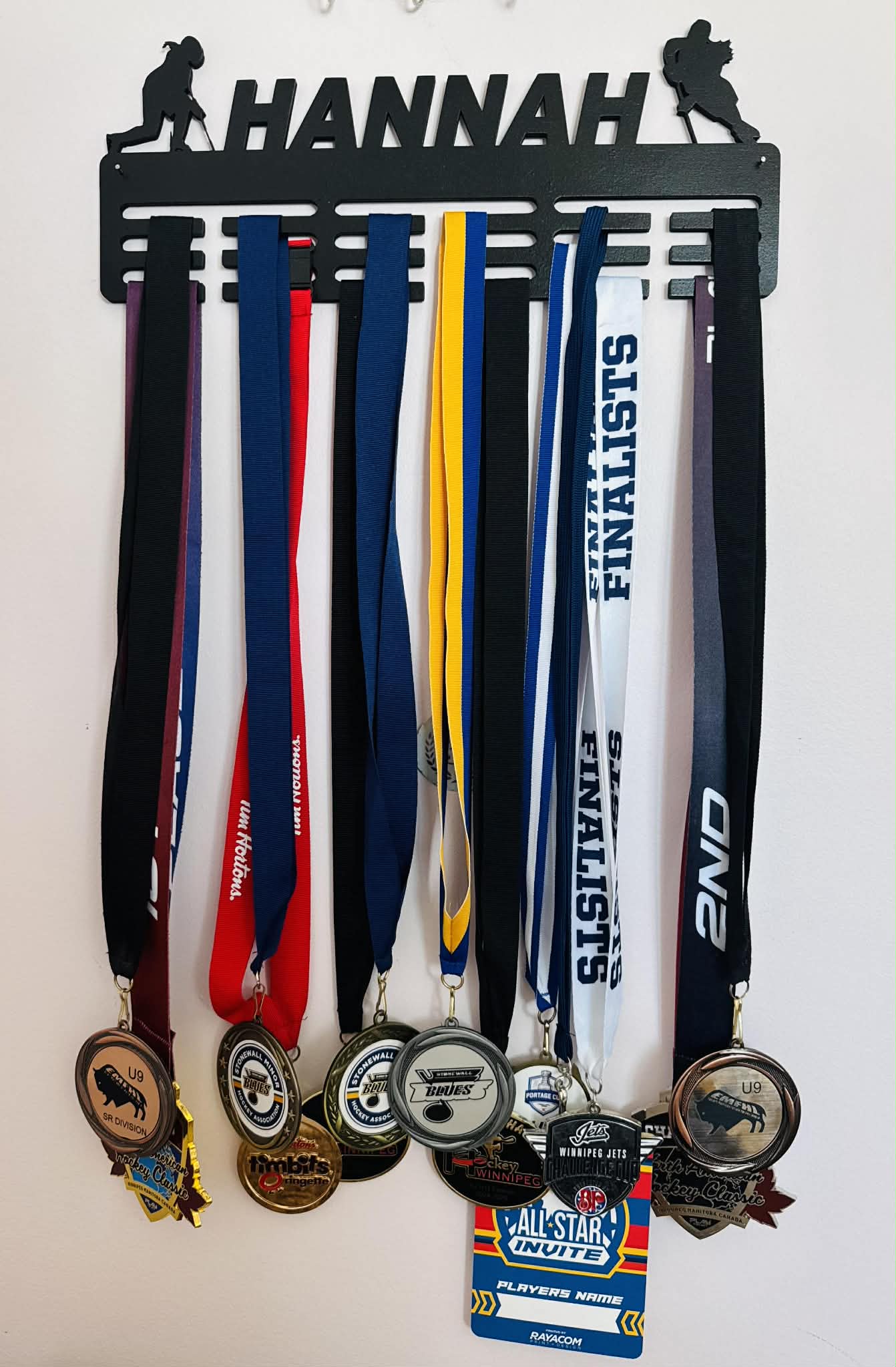 Custom Wooden Sports Medal Display Holders
