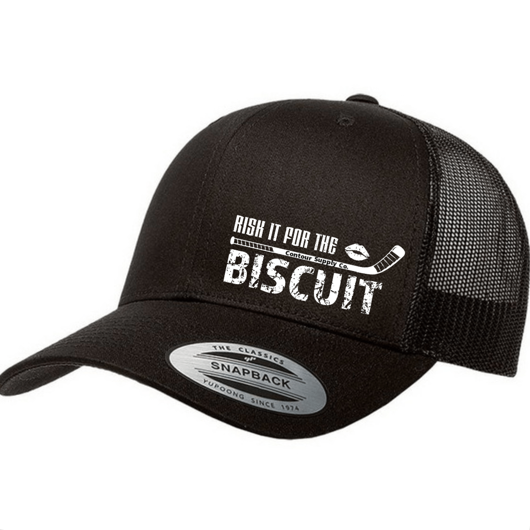 Black Risk It For The Biscuit - Snap back Trucker