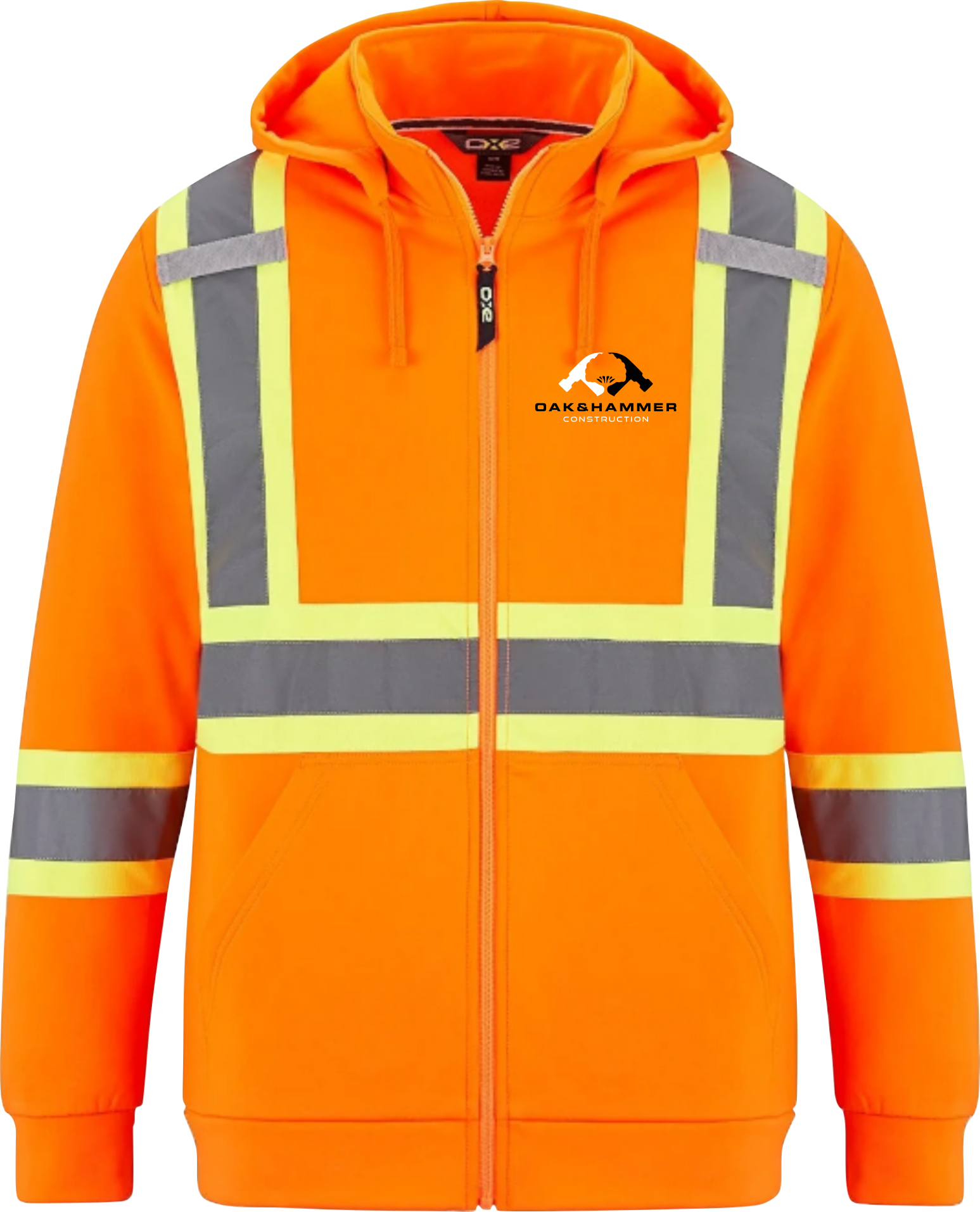 Oak & Hammer - CX2 Infinity Polyester Full Zip Hoodie - Contour Supply Co. 
