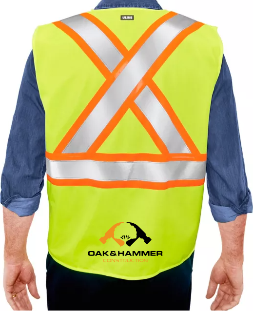 Oak & Hammer - Hi-Vis Safety Vest - Contour Supply Co. 