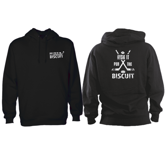 Shirt S / Left Chest & Back Risk It for the Biscuit - Hoodie