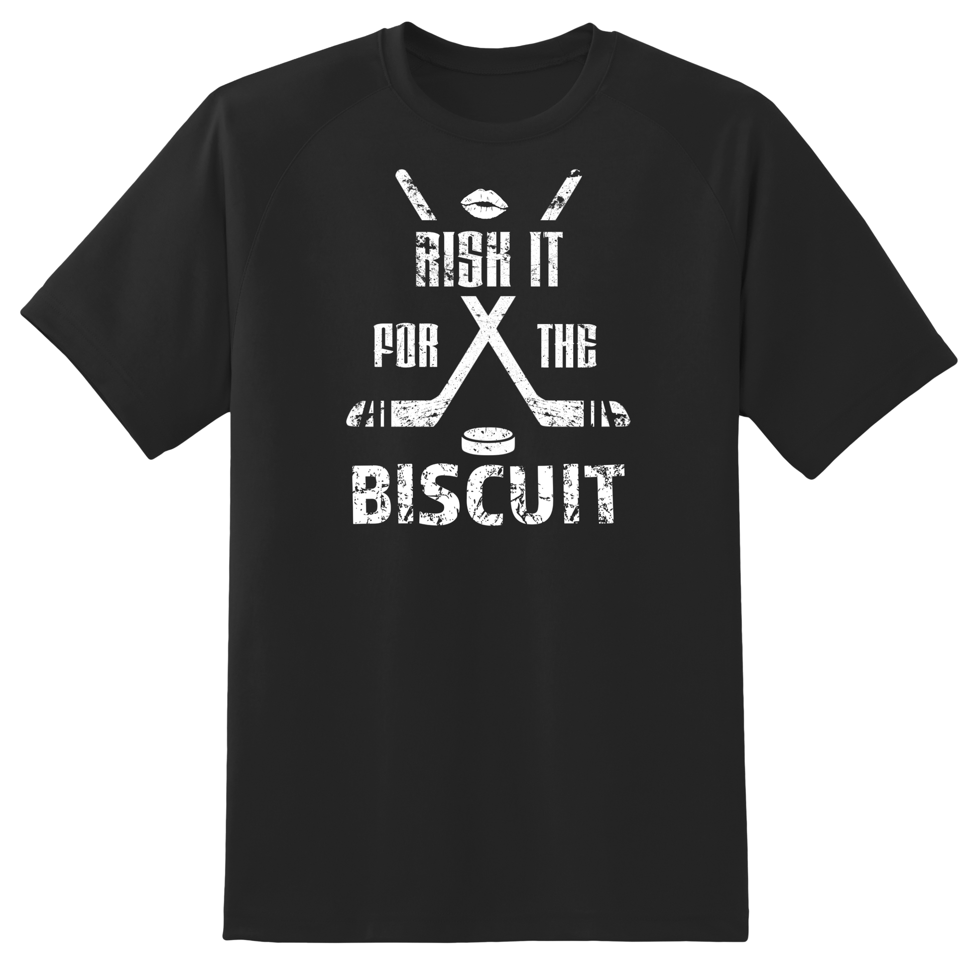 Shirt S / T-Shirt / Center Crest Risk It for the Biscuit