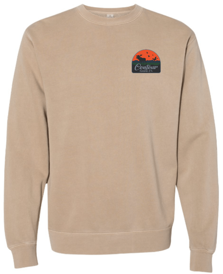 sweatshirts The Back Country - Pigment Dyed Crew Neck