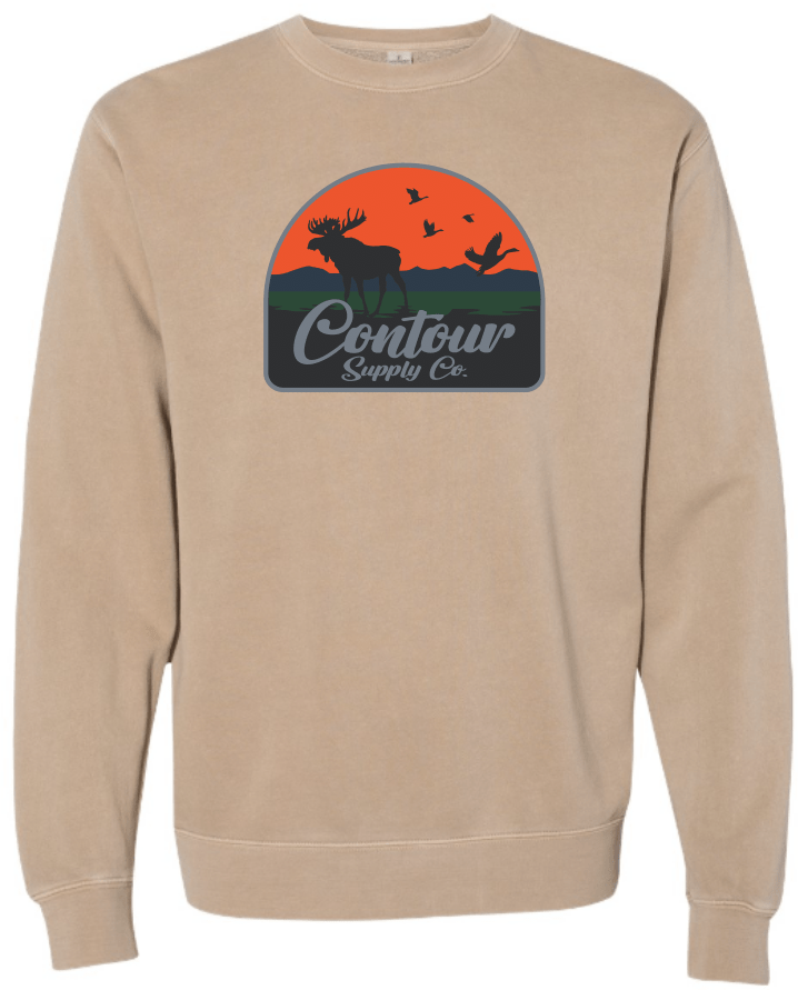 sweatshirts The Back Country - Pigment Dyed Crew Neck