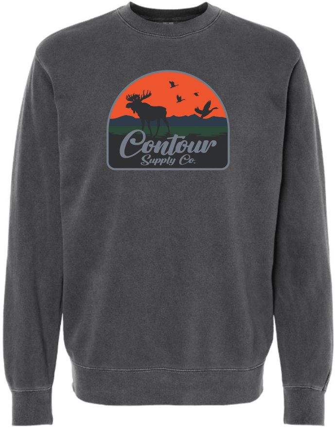 sweatshirts The Back Country - Pigment Dyed Crew Neck