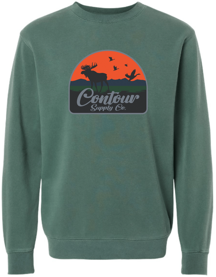 sweatshirts The Back Country - Pigment Dyed Crew Neck