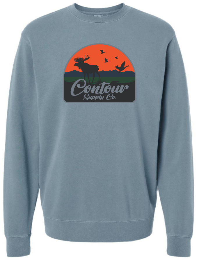 sweatshirts The Back Country - Pigment Dyed Crew Neck