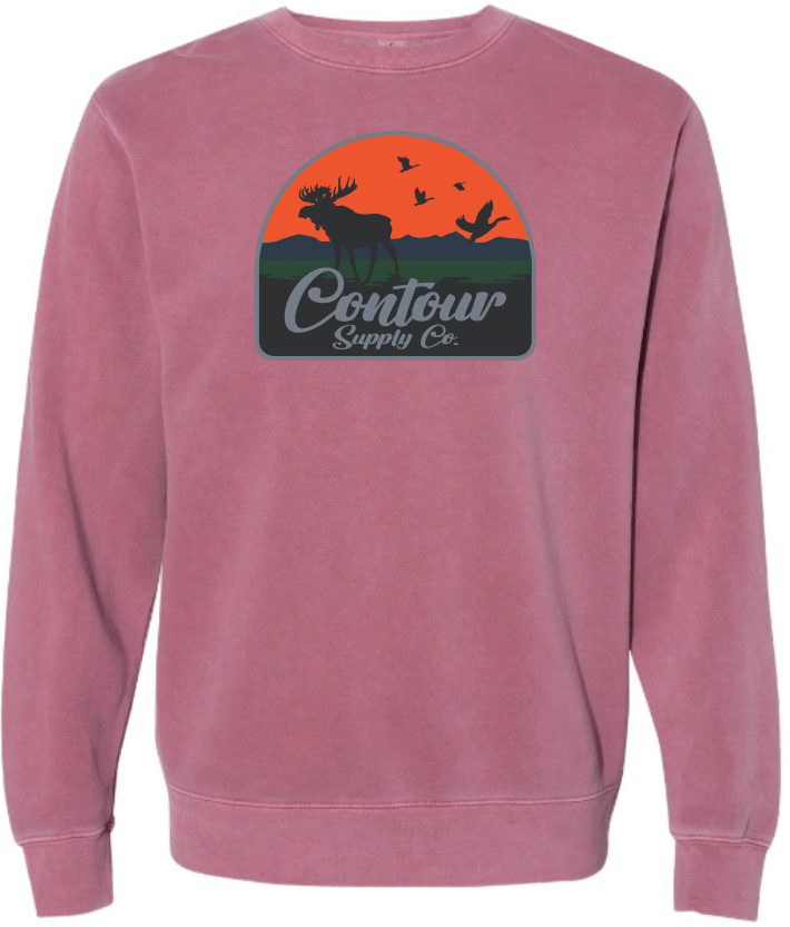 sweatshirts The Back Country - Pigment Dyed Crew Neck