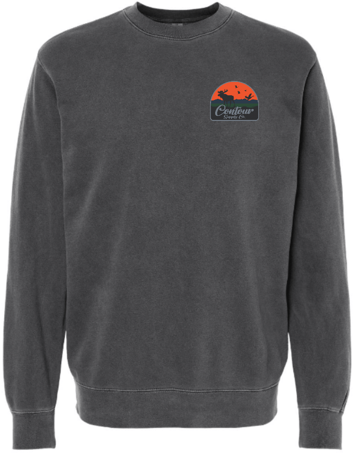 sweatshirts The Back Country - Pigment Dyed Crew Neck